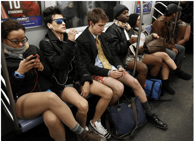 No Pants Subway Ride
